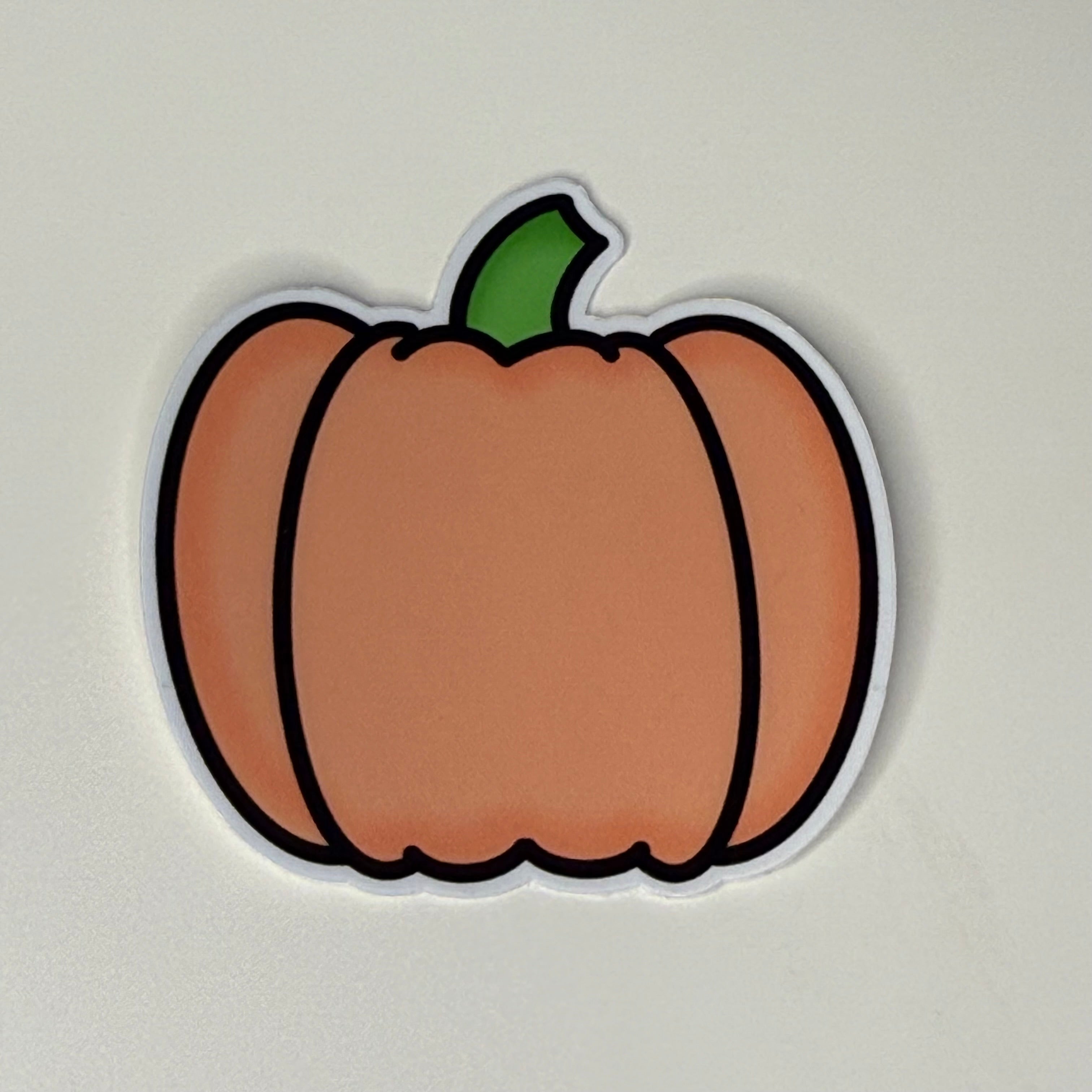 Simple Autumn Pumpkin Vinyl Sticker