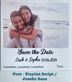 Save The Date Invitation Magnets - 3" x 3" - (6 Pack)