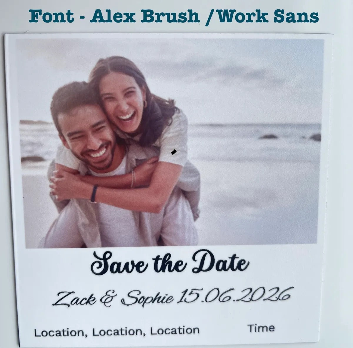 Save The Date Invitation Magnets - 3" x 3" - (6 Pack)