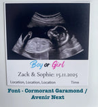 Gender Reveal Invitation Magnets - 3" x 3" - (6 Pack)