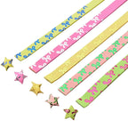 URROMA Star Paper Strips, 500pcs Gilded Fluorescence Origami Lucky Star Paper