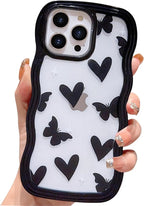 HZLFCZL Compatible with iPhone 12 Pro Max 6.7 inch Cartoon Case - Black