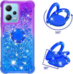 Ysnzaq Case for Xiaomi Redmi Note 12 Pro 6.67" - Purple Blue