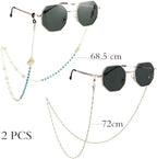 Bohend Boho Shell Glasses Chains 2 Pcs Gold Sunglasses Chain