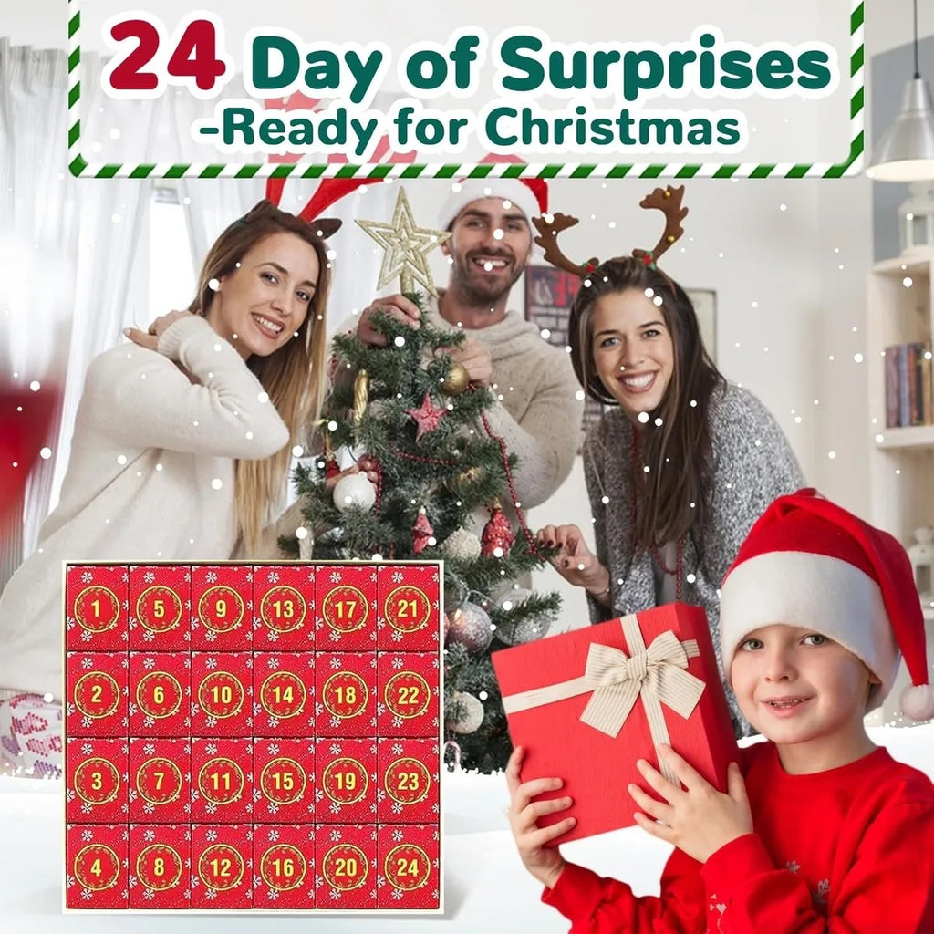 Advent Calendar Christmas Jigsaw Puzzle - Christmas Facade,24 Parts 1008 Pcs