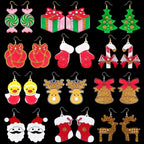 Lanfly 24-Cavity Earring Mould for Resin Silicone Epoxy Christmas Casting Mould