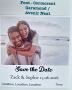 Save The Date Invitation Magnets - 3" x 3" - (6 Pack)
