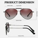 SODQW Polarized Sunglasses Men, Trendy Teardrop Frame, UV400 Protection