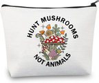 PLITI Mushroom Makeup Bag Mushroom Lover Gift Hunt Mushrooms Not Animals