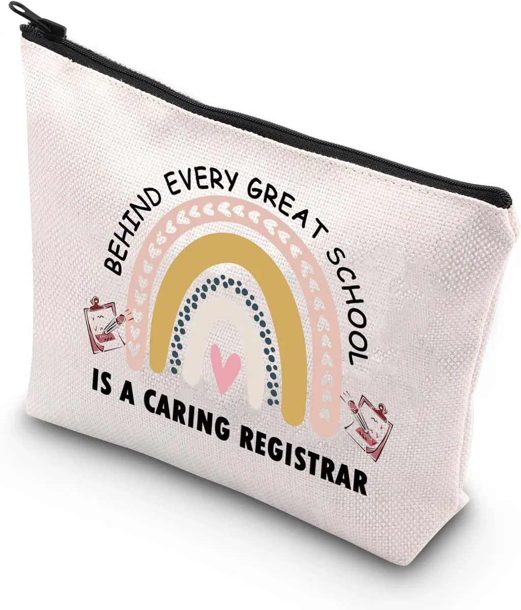PLITI Registrar Gift Behind Every Great School is a Caring Registrar Makeup Bag